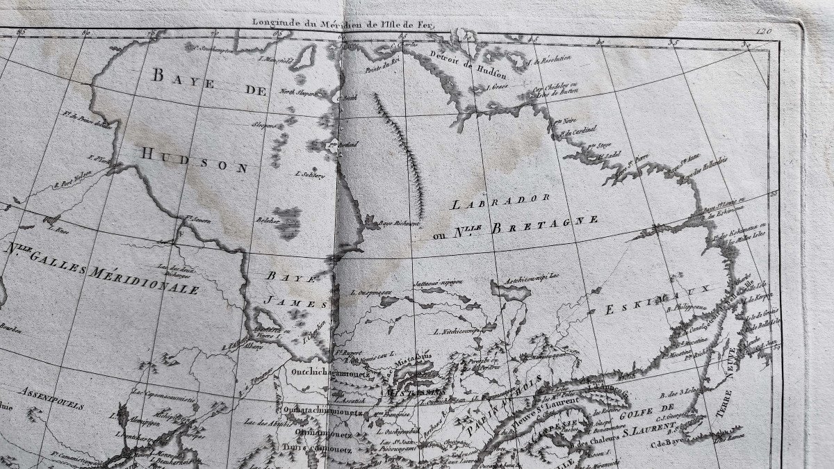 Map Of Canada - Rigobert Bonne - 1788-photo-1