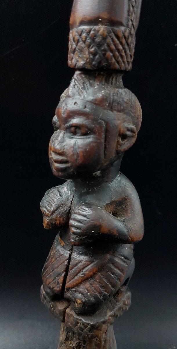 Divinatory Rattle "iroke Ifa", Yoruba People, Nigeria Or Benin-photo-2