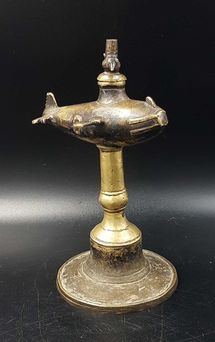 Airplane-shaped Oil Lamp, India