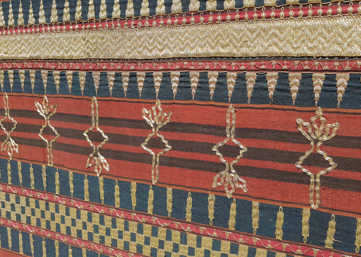 Ceremonial Sarong Rug, Late 19th Century, Early 20th Century, Sumatra, Indonesia-photo-3