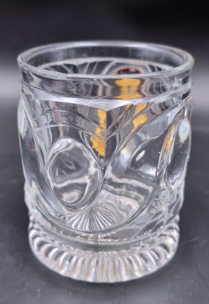 Crystal-ceramic Tumbler Decorated With A Medal From The Order Of Saint Louis -photo-2