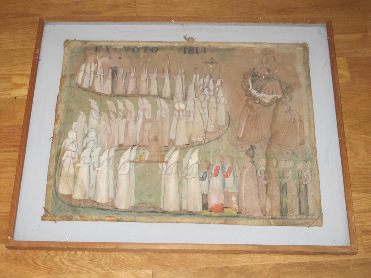 Ex Voto 1813 Procession Of White Penitents Jacques The Major And The Minor Procession Turlututu-photo-3