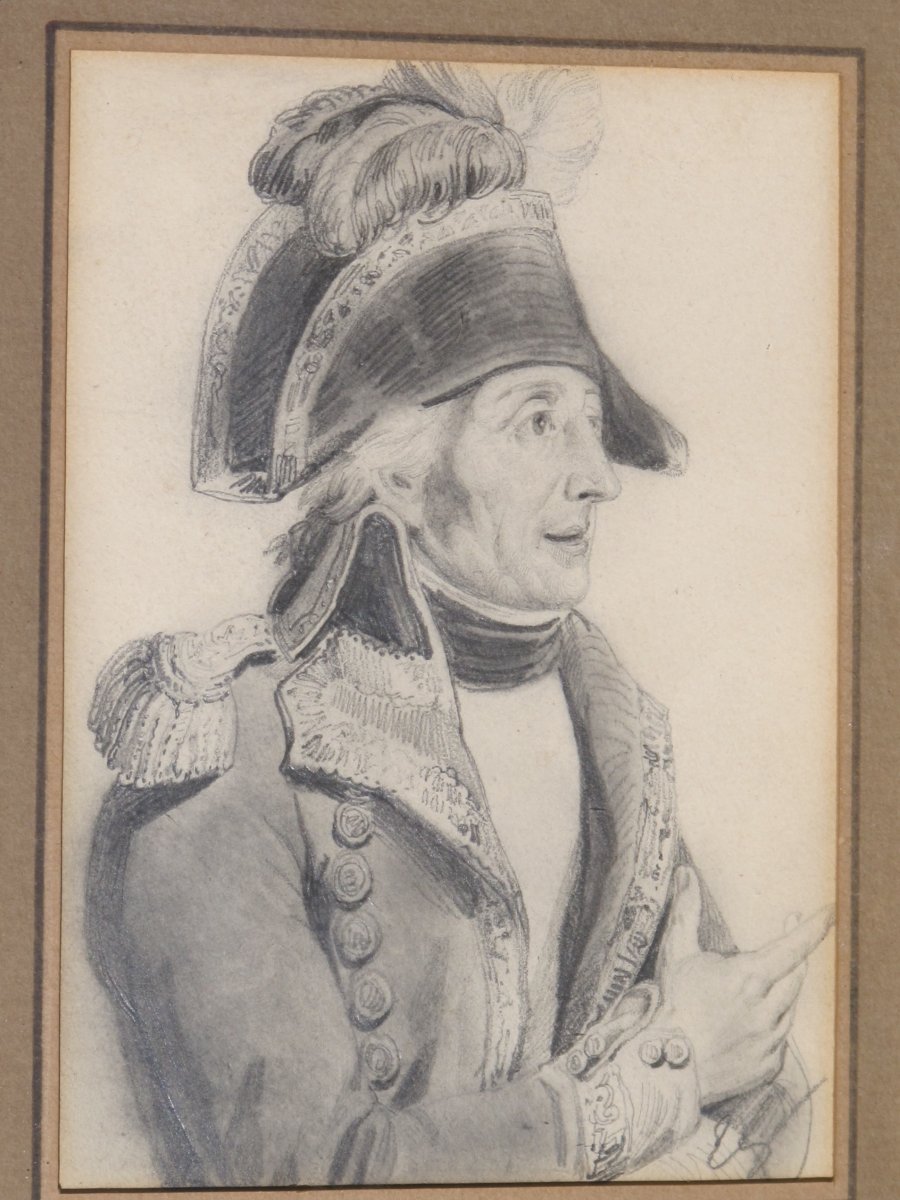 Drawing Of General Jean François Coquille Dugommier General Of Empire By Edouard Girardet-photo-2