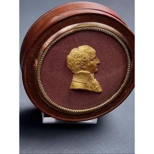 Circular Box With The Profile Of Napoleon Bonaparte  