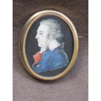 Miniature On Ivory Probably One Convention French Revolution