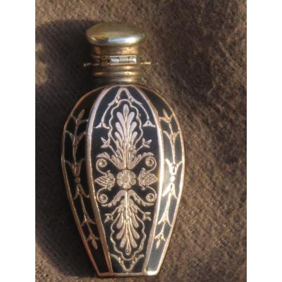 Perfume Bottle Gold Inlay XIXth Century