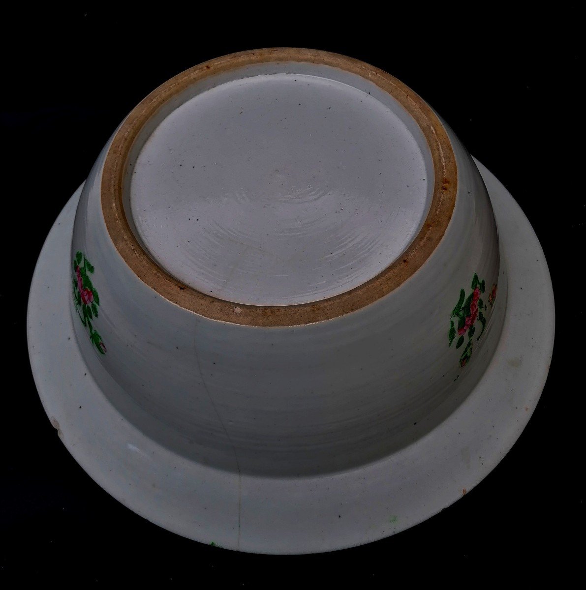 Canton Porcelain Basin - Palace Scenes - China XIX Eme - 41 Cm In Diameter --photo-6