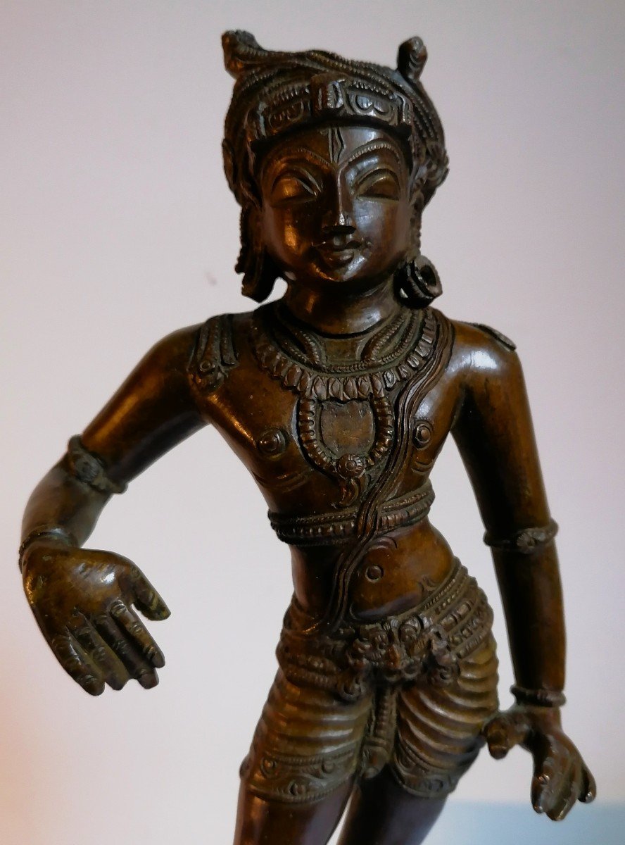 Vrishvahana Shiva - Sculpture en Bronze - Inde Du Sud - Fin XIX Ou Début XXème - -photo-3