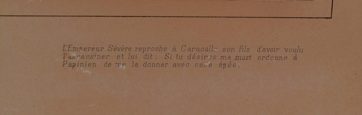 Gabriel Béringuier (1842-1913 )- Dessin Et Lavis - Scène d'Après l'Antique - Sevère - caracalla-photo-3