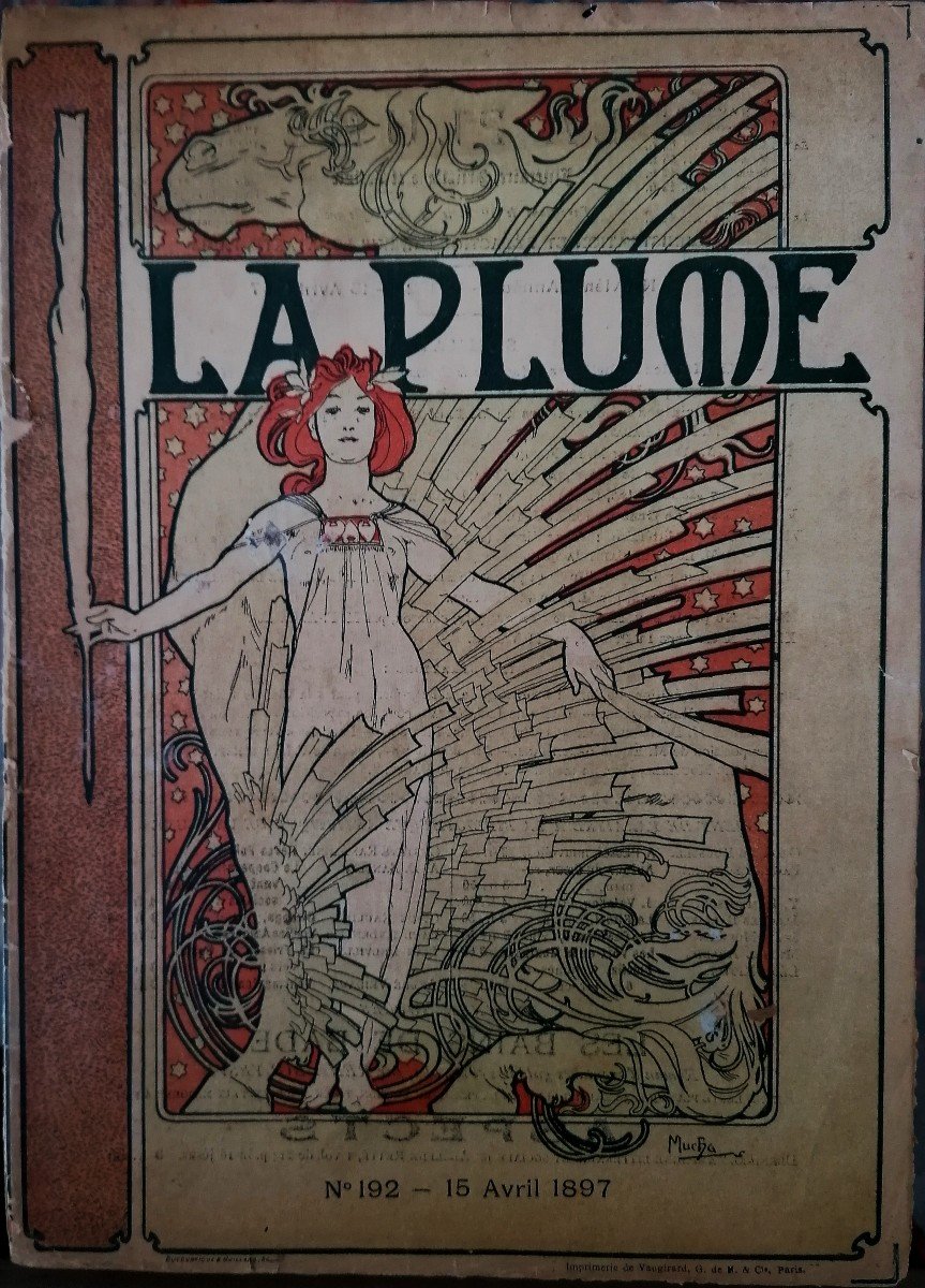 La Plume - Revue Littéraire et Artistique - MUCHA - Fascicule 192 du 15 Avril 1897 -