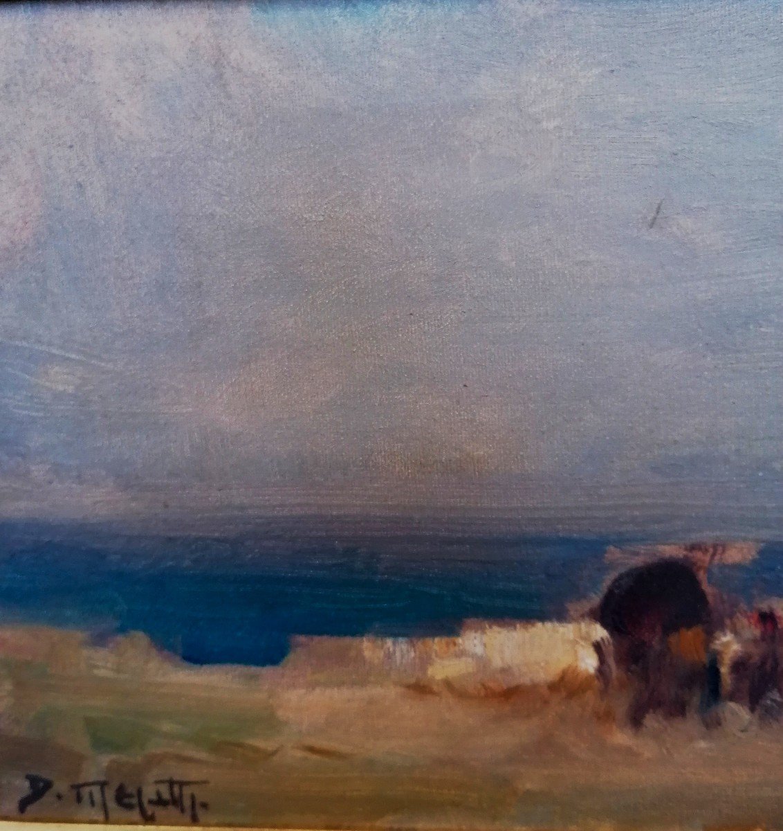 Oil On Canvas - Landscape - Signature - 20th Century - -photo-3