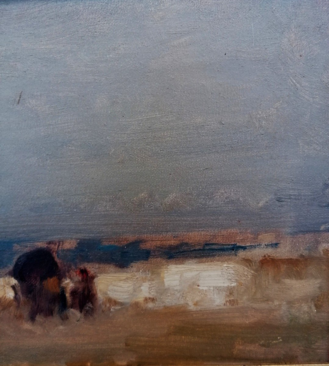 Oil On Canvas - Landscape - Signature - 20th Century - -photo-4