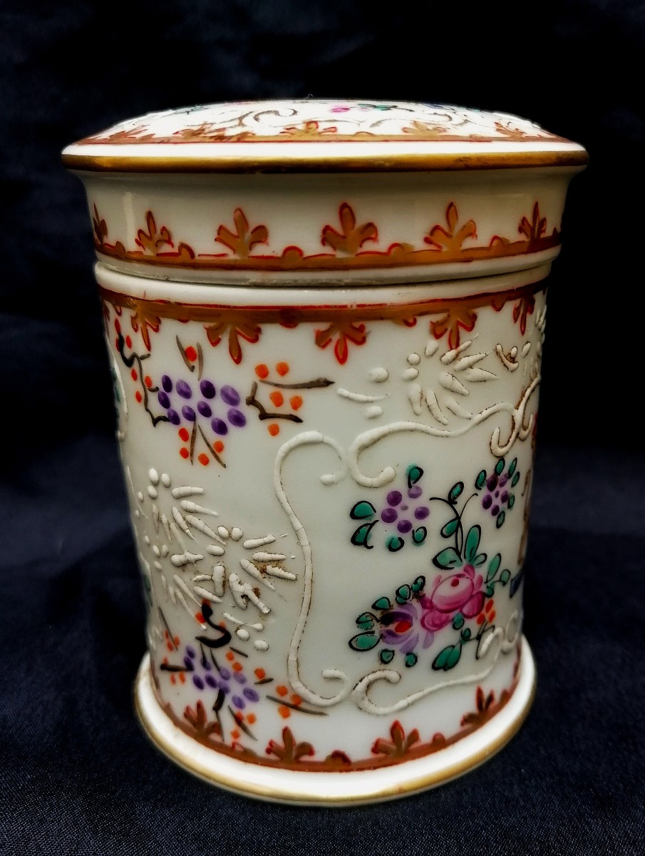 Covered Pot - Samson Porcelain - East India Company Style - Coat Of Arms - 19th Century --photo-1