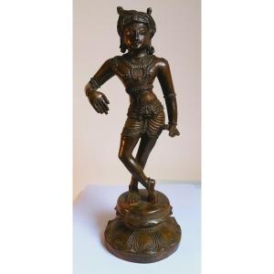 Vrishvahana Shiva - Sculpture en Bronze - Inde Du Sud - Fin XIX Ou Début XXème - 