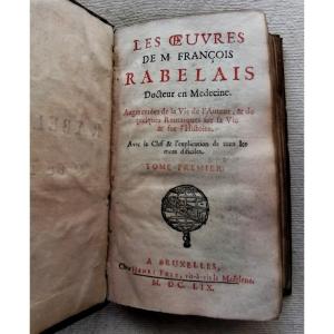 Francois Rabelais - Brussels Chez Henri Frix 1659 - 1st Volume Of 2 -
