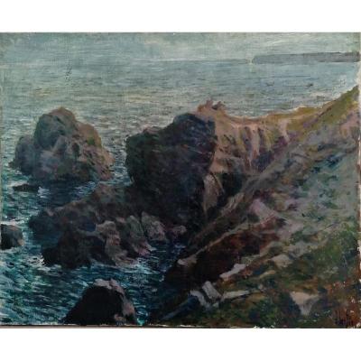 Robert Lambin - Marine- Post Impressionist School -