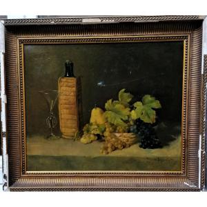 Jeanne Digard 1909 - Huile Sur Toile - Nature Morte -