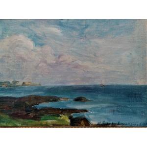 Anne-fanny Geney-laukens - Marine - Oil - Circa 1930 - Alsatian School -