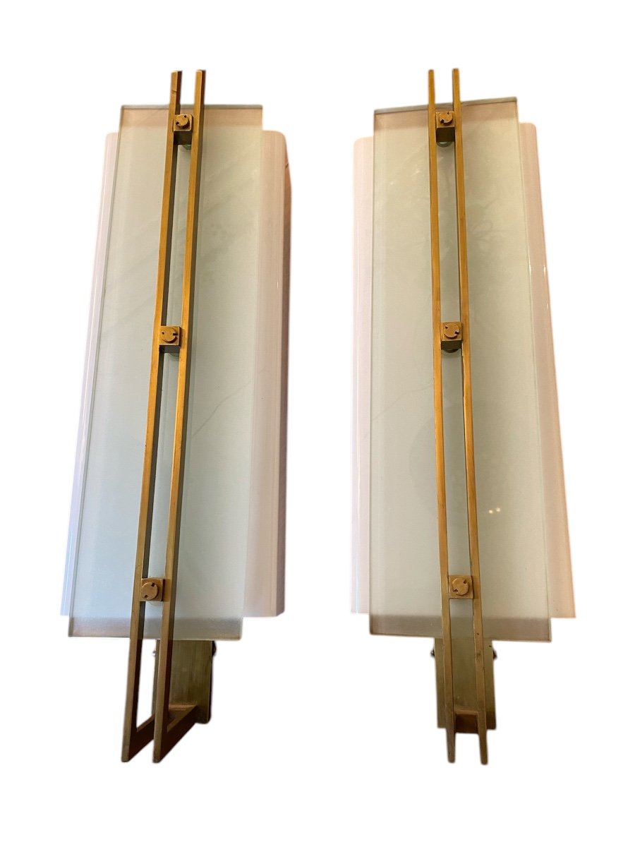 Pair Of Designer Wall Lights 