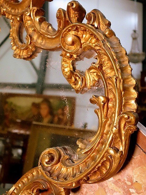 Large Louis XV Style Mirror-photo-4