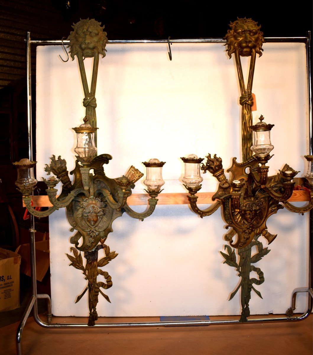 Pair Of Huge Wall Lights Height 2 Meter !!!