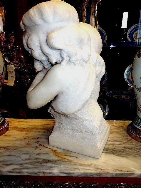 Belle Epoque Marble Sculpture-photo-3