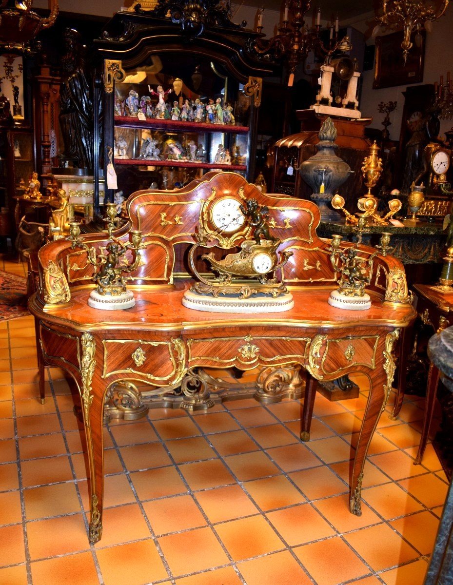 Garniture De Cheminée De Style Louis XV Attribué à François Linke
