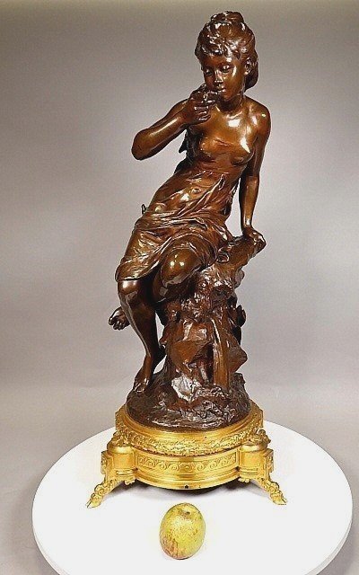 Sculpture En Bronze "la Source"