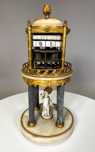 Louis XVI Rotating Clock-photo-2