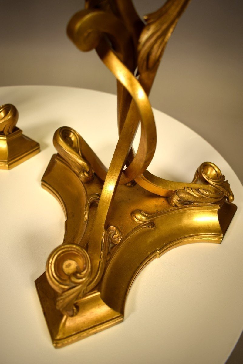 Gilt Bronze Clockset-photo-2