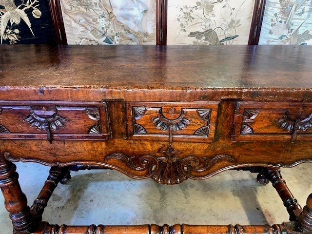 Spanish Chestnut Table - Console Table-photo-2