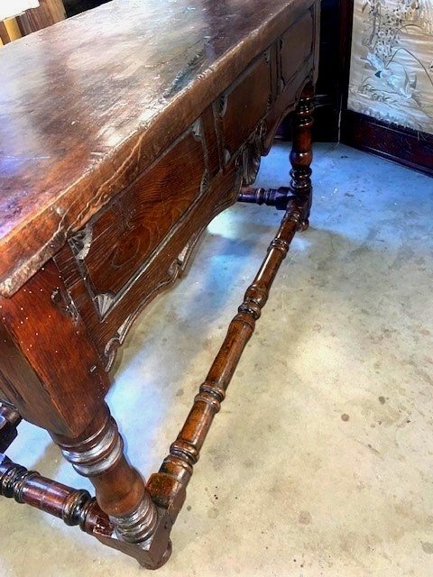 Spanish Chestnut Table - Console Table-photo-1