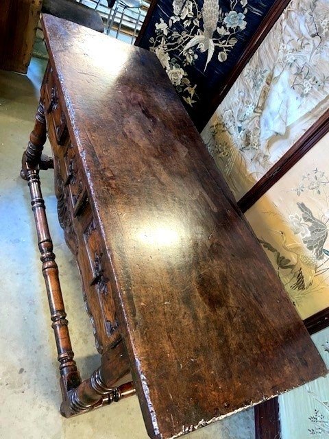 Spanish Chestnut Table - Console Table-photo-2