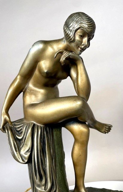 Sculpture En Bronze Art Deco-photo-2