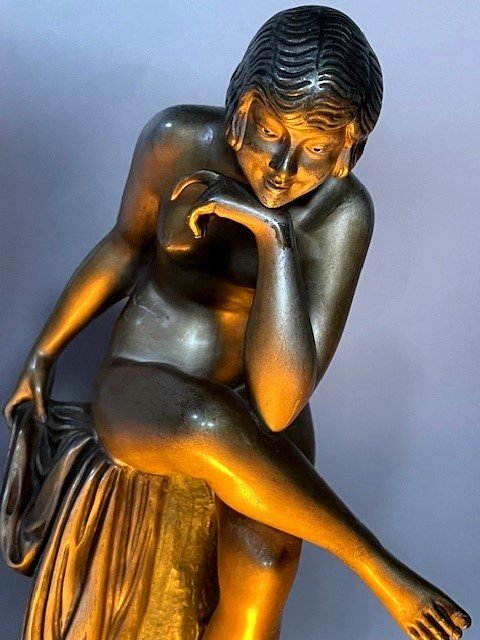 Sculpture En Bronze Art Deco-photo-4