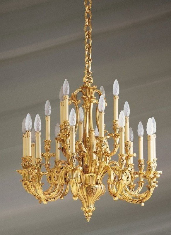 Large Chandelier From The Famous Brand "maison Lucien Gau"-photo-4