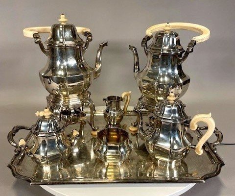 Puiforcat Coffee Service In Solid Silver Weight 14.315 Gram !