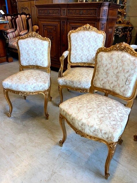 Napoleon III Gilt Wood Salon-photo-2