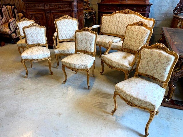 Napoleon III Gilt Wood Salon-photo-1