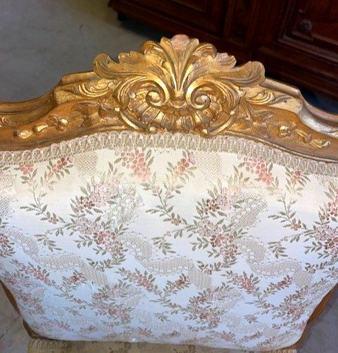 Louis XV Suite In Gilt Wood-photo-4