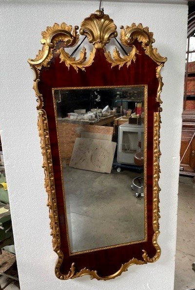 Miroir allemand d'époque Louis XV-photo-2