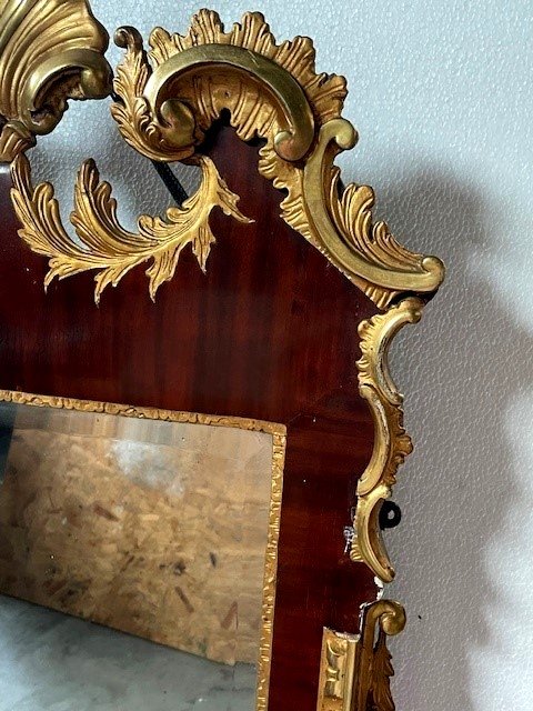 Miroir allemand d'époque Louis XV-photo-3