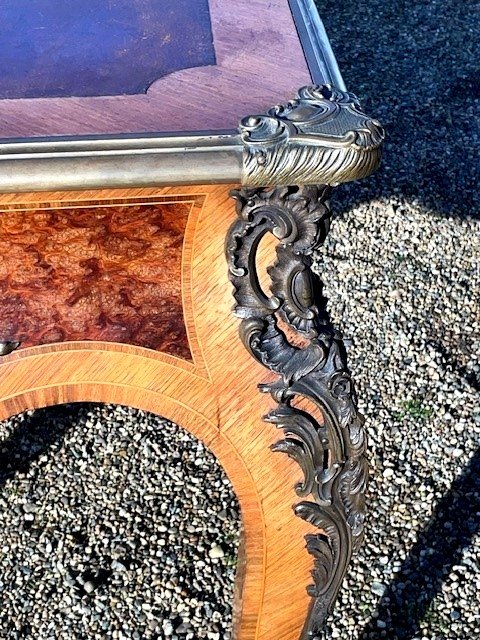 Bureau Plat De Style Louis XV-photo-4