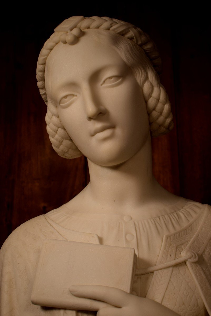 Florentine Marble Bust-photo-3