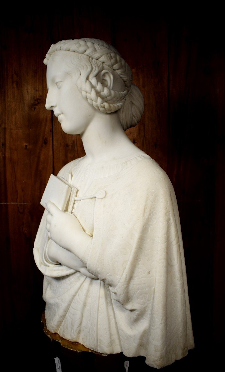 Florentine Marble Bust-photo-4