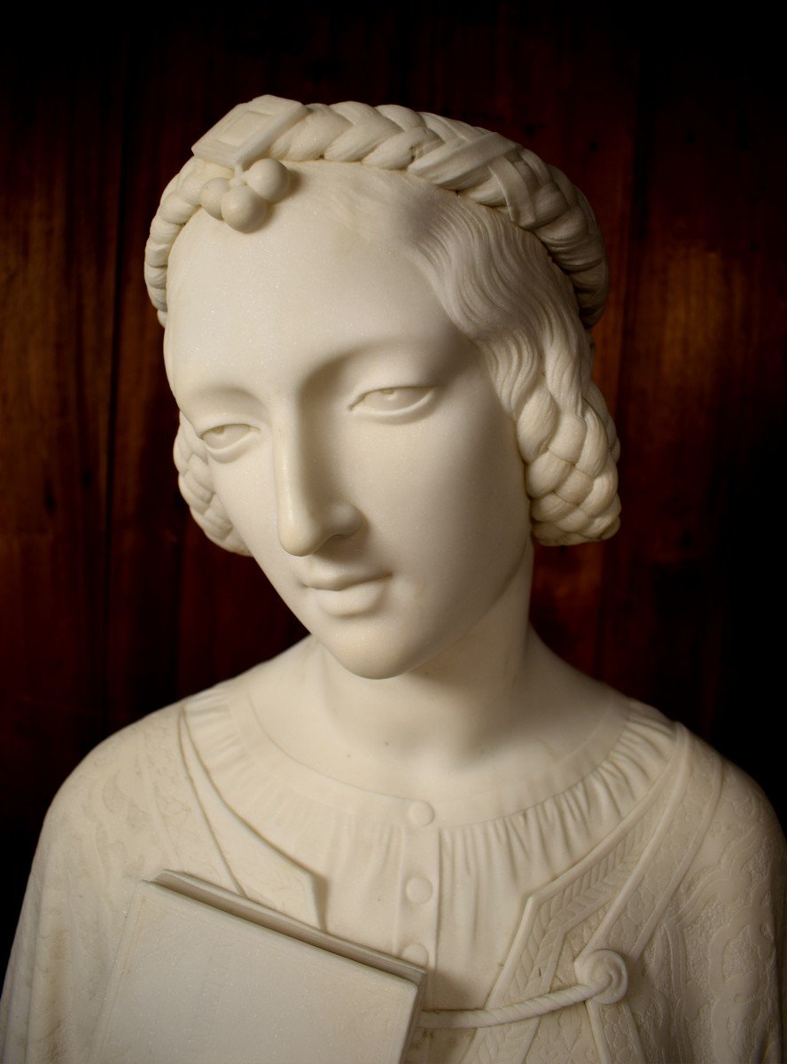 Florentine Marble Bust-photo-5