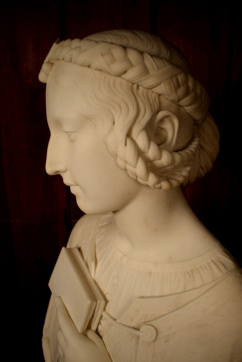 Florentine Marble Bust-photo-6