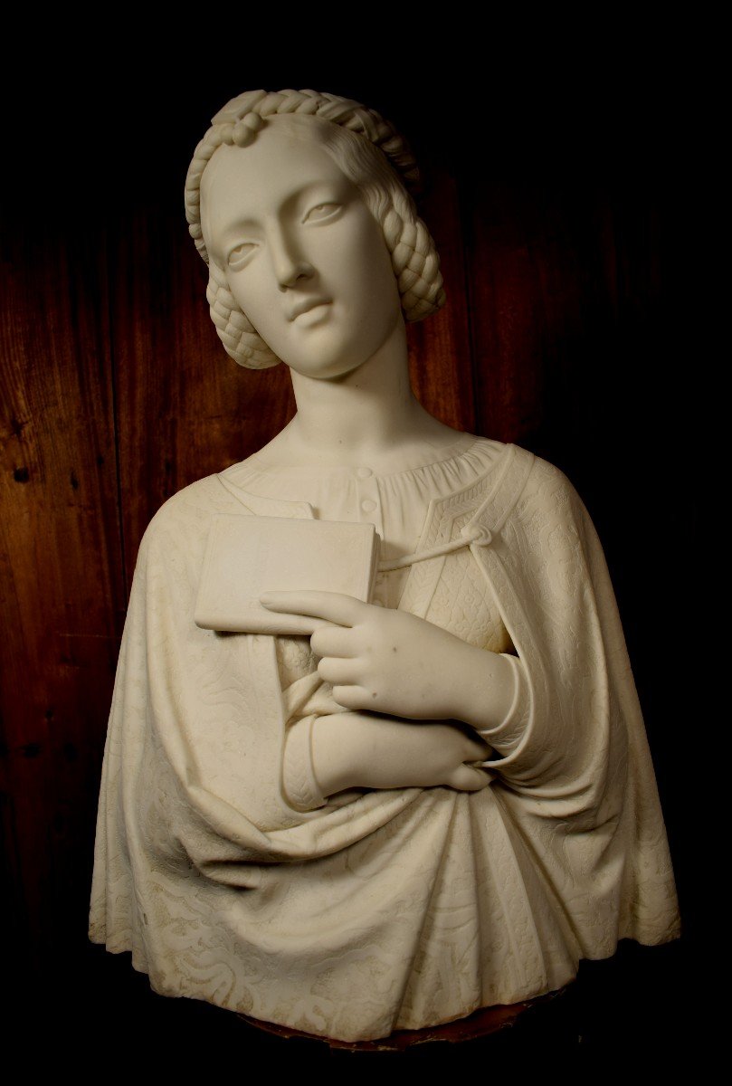 Florentine Marble Bust-photo-8