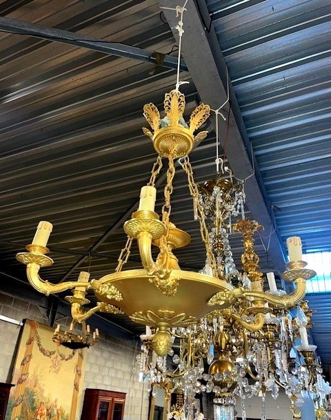 Pair Of Empire Style Chandeliers -photo-3