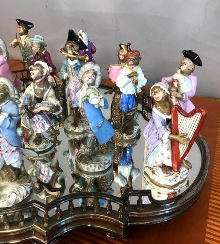 Orchestre En Porcelaine De Meissen ( Affenkapelle )-photo-4